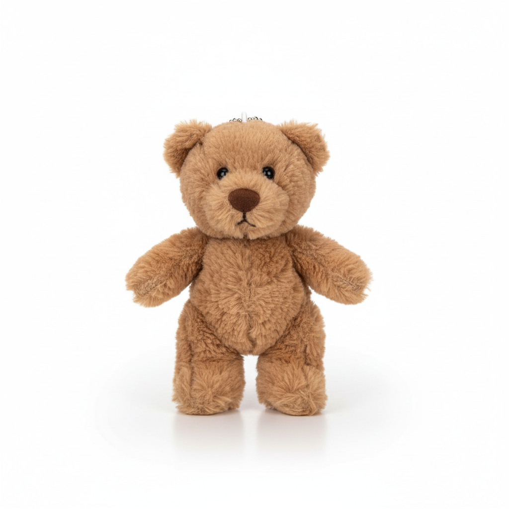 Teddy Bear Plushie Keyring Pendant