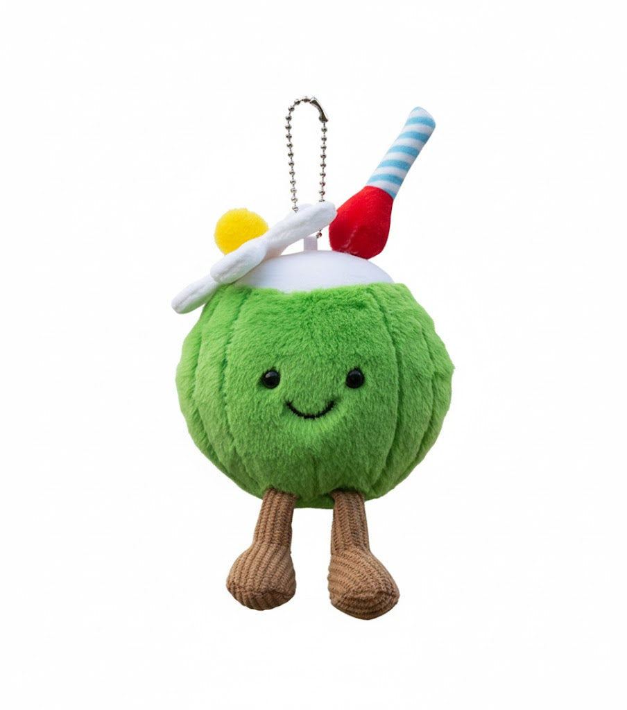 Peach Smiling Fruit Plush Toy
