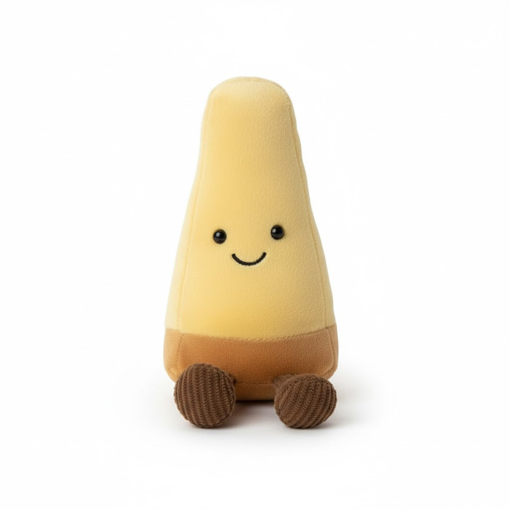 Peach Smiling Fruit Plush Toy