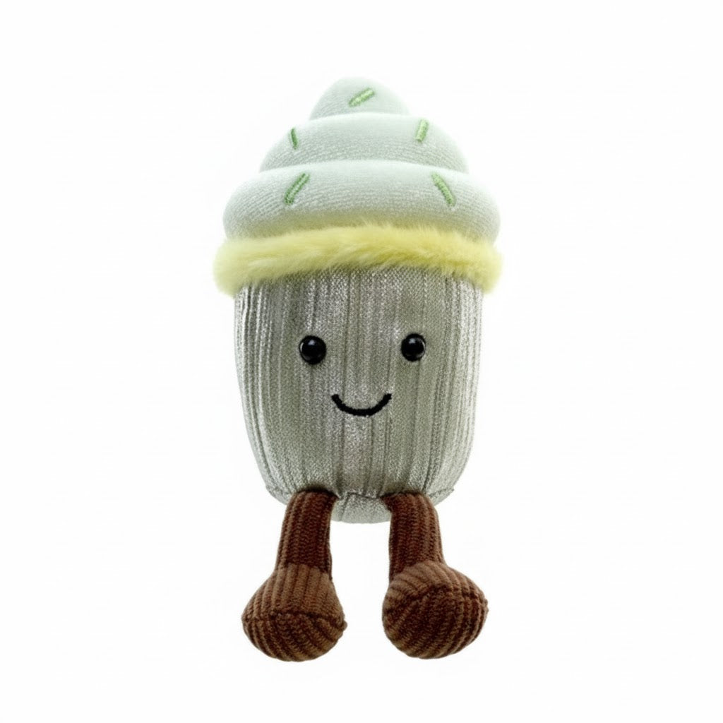 Peach Smiling Fruit Plush Toy