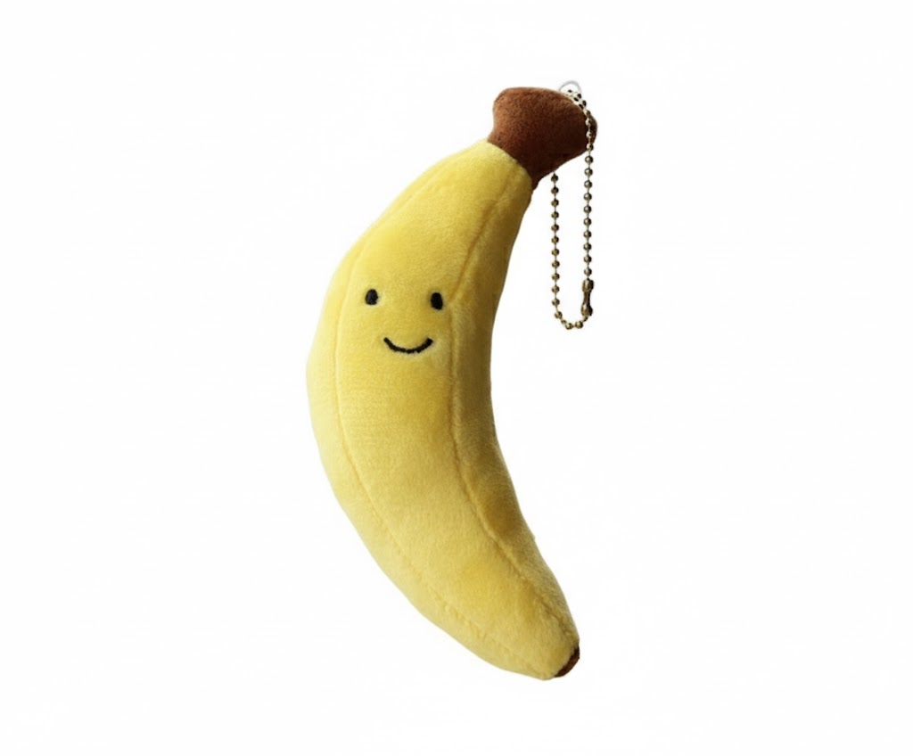 Peach Smiling Fruit Plush Toy