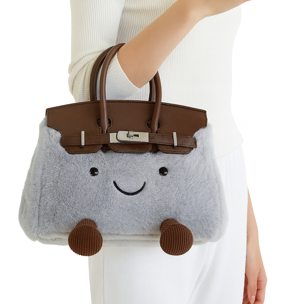 Plush Platinum Birkinplush Handbag