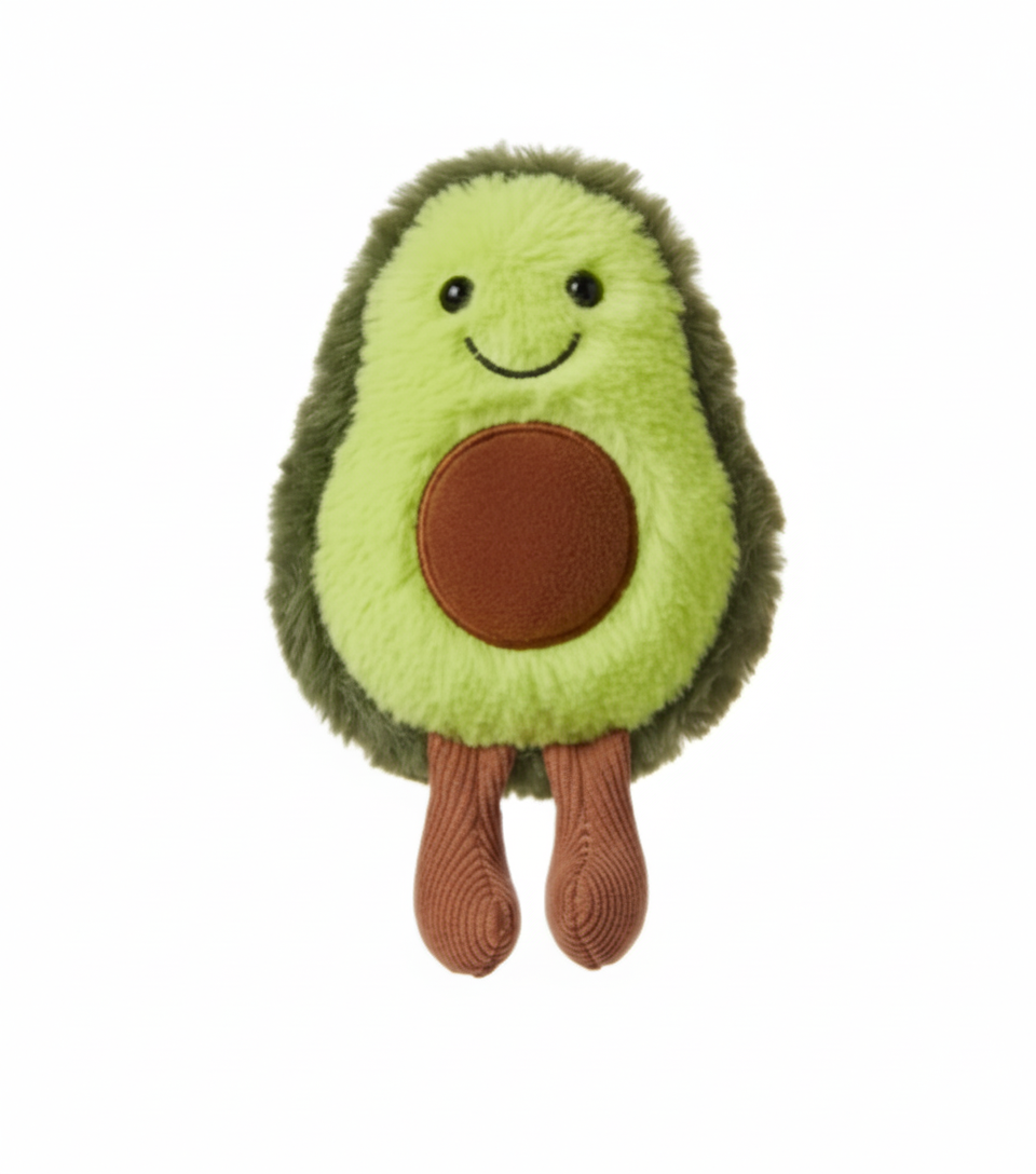 Cute Avocado Pet Plush Toy for Dogs & Cats - Squeaky Chew Comfort Play