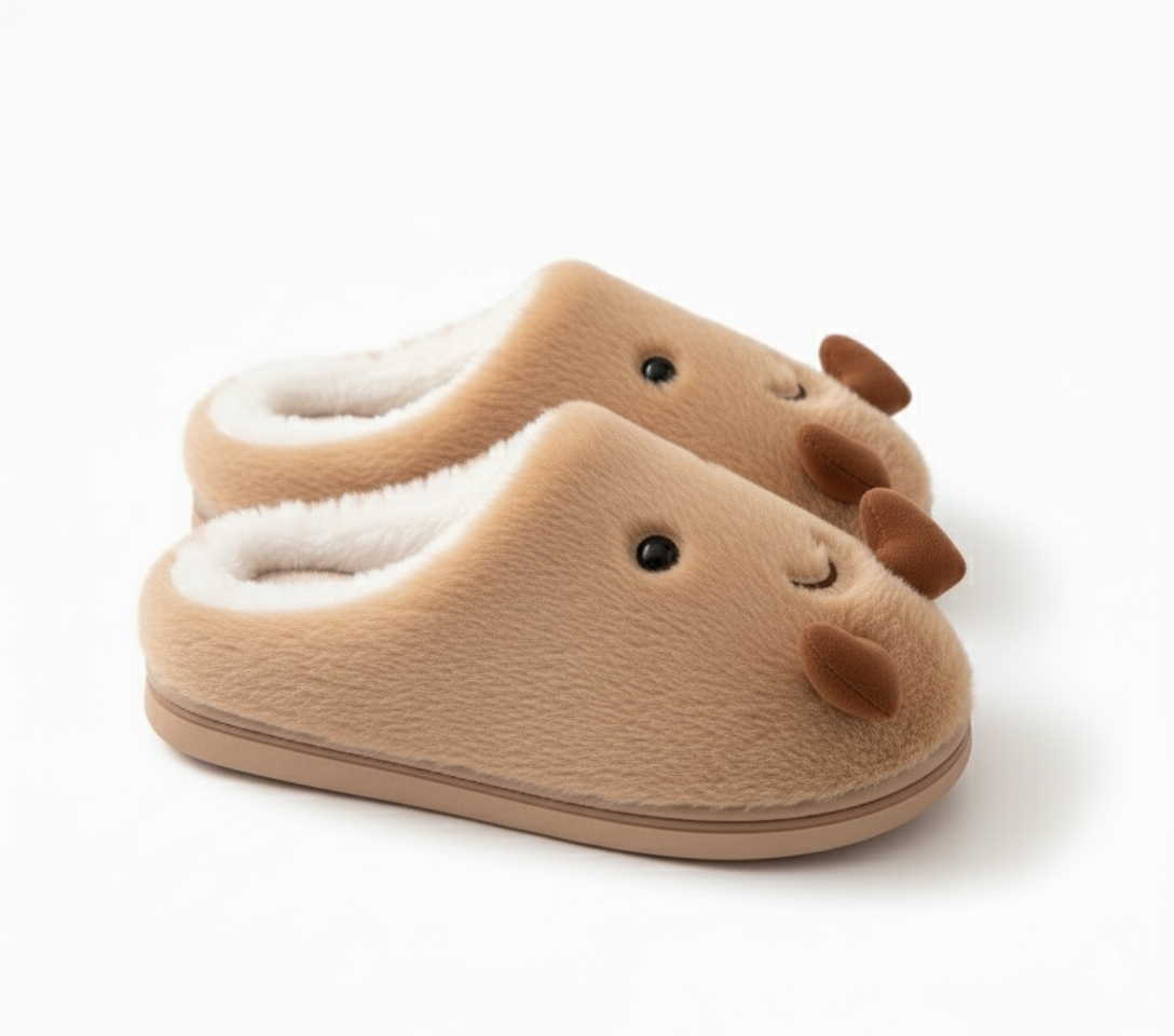 Cosy Peanut Cotton Slippers