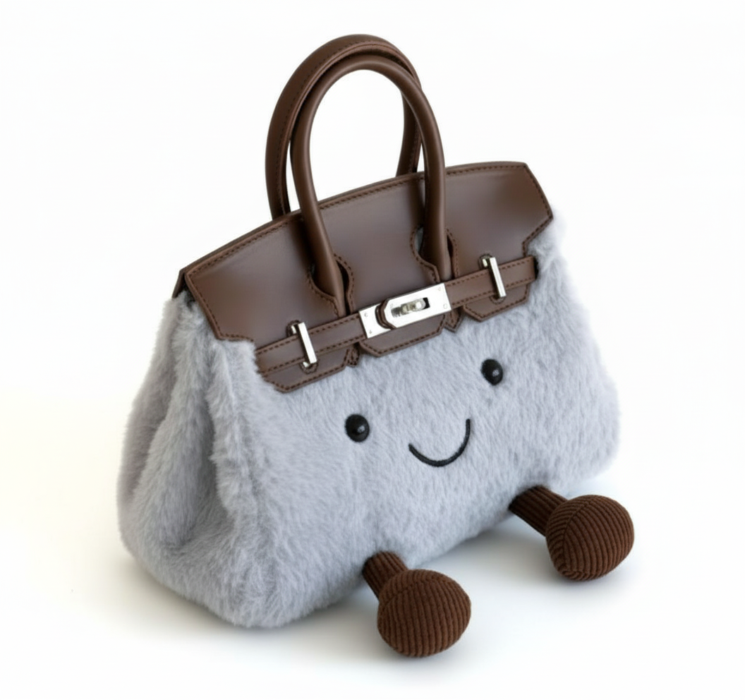 Plush Platinum Birkinplush Handbag