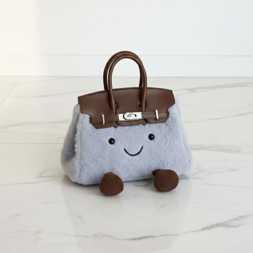 Plush Platinum Birkinplush Handbag