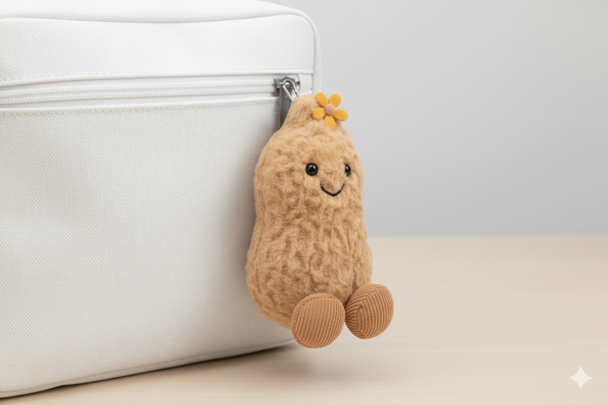 Teddy Bear Plushie Keyring Pendant