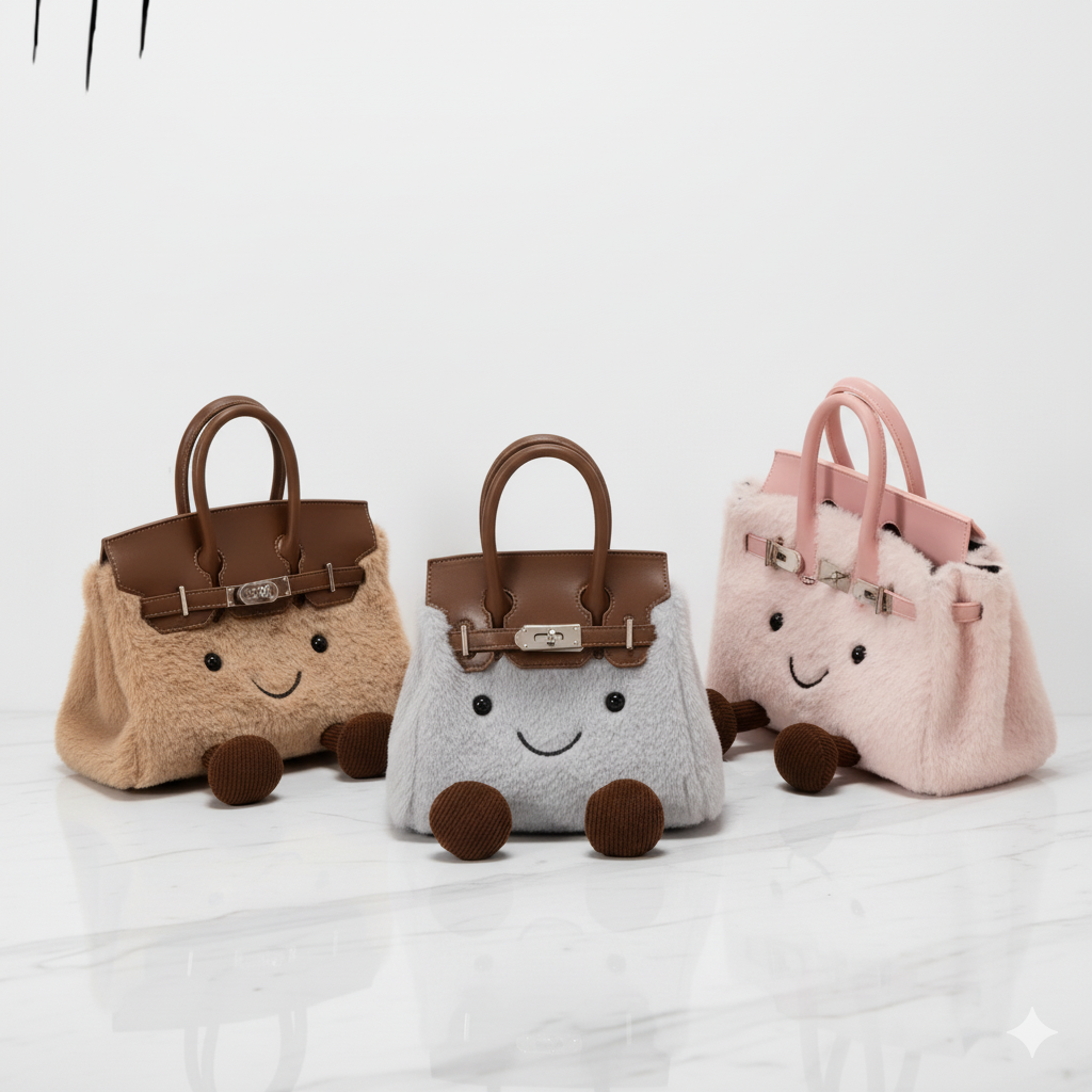 Plush Platinum Birkinplush Handbag