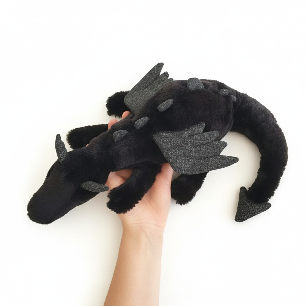 Onyx Dragon Plush Toy