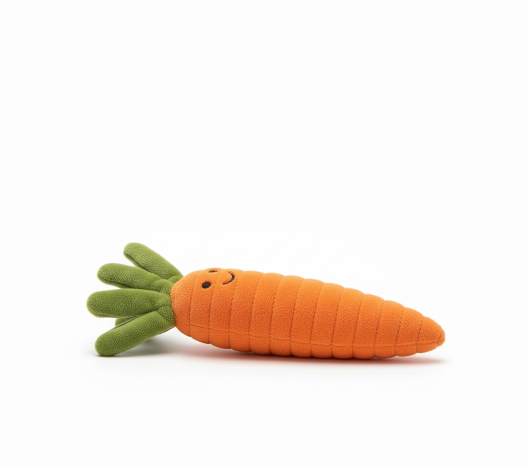 Carrot Smiling Fruit Plush Toy