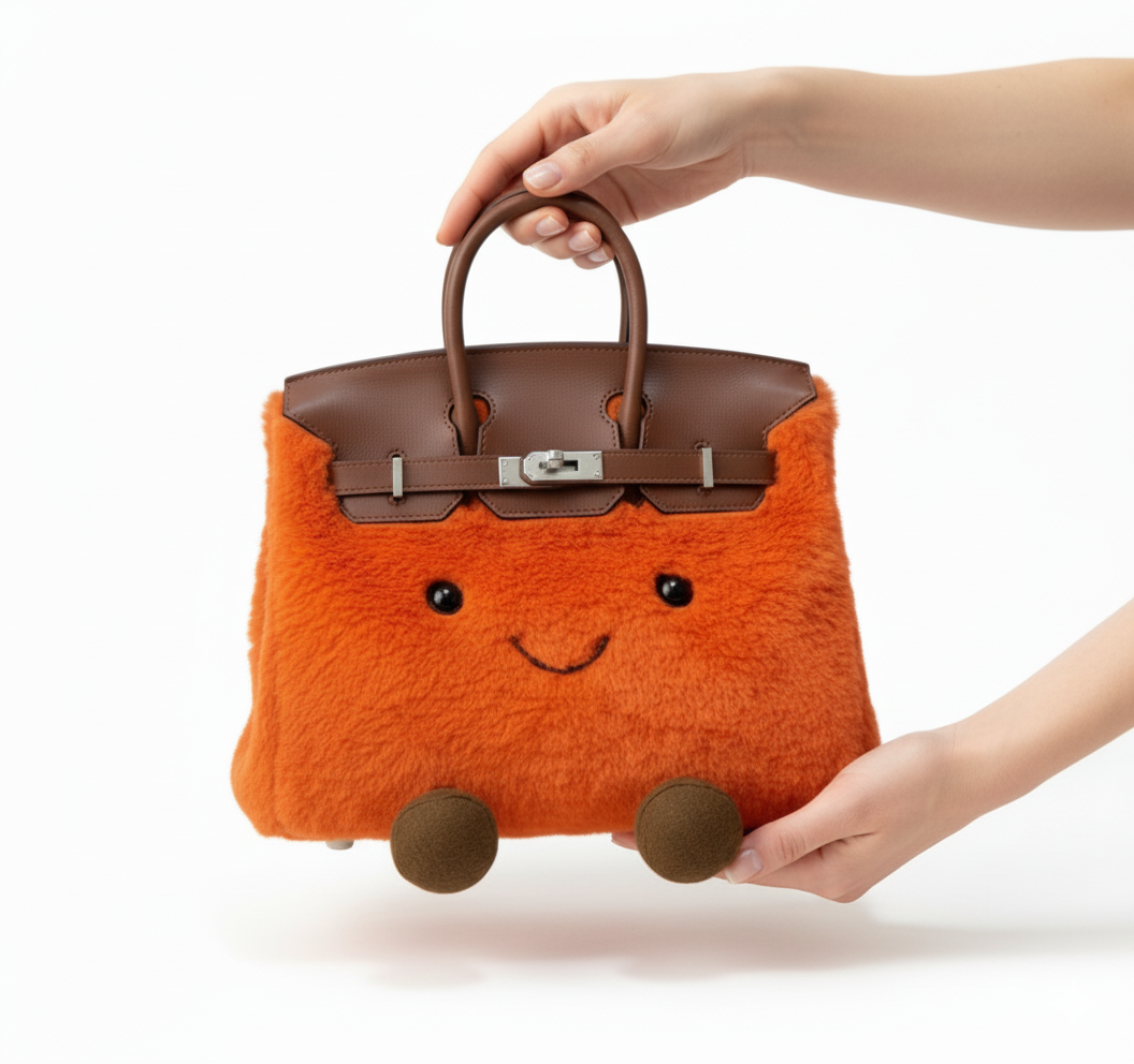 Plush Platinum Birkinplush Handbag