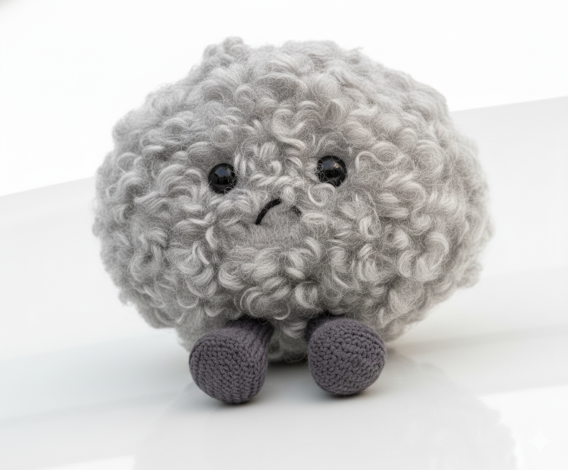 Sad Cloud Plush Toy
