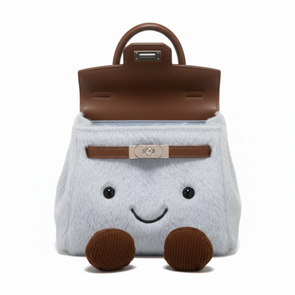 Plush Platinum Birkinplush Handbag