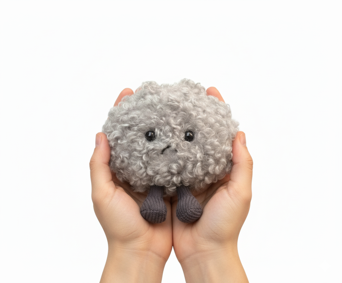 Sad Cloud Plush Toy
