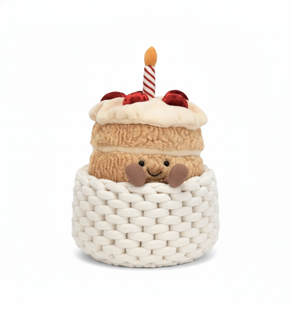Shy Bonnie Bunny Plush Doll with Birthday Cake, Ultimate Comfort