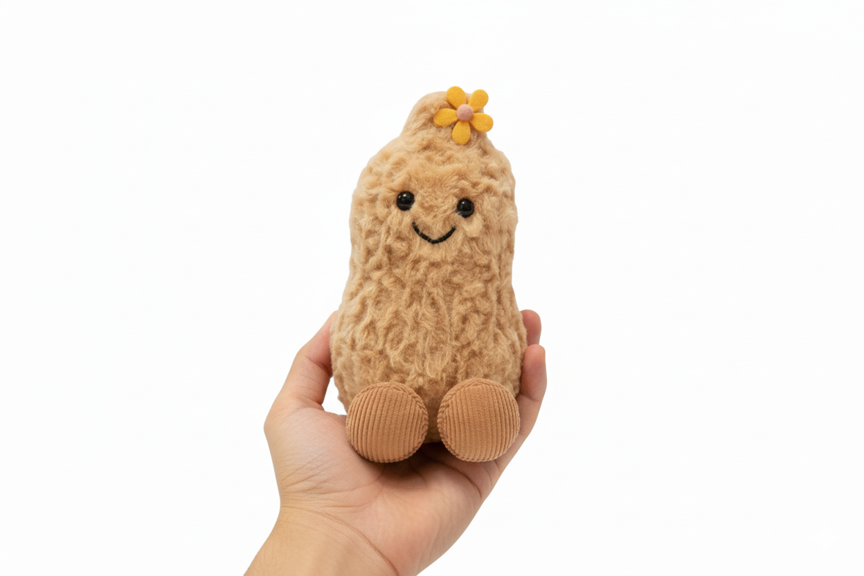 Aubergine Plushie Keyring Pendant
