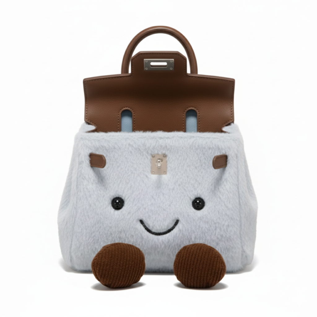 Plush Platinum Birkinplush Handbag