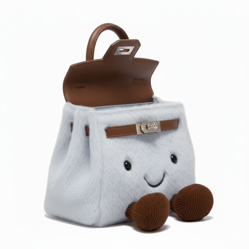 Plush Platinum Birkinplush Handbag