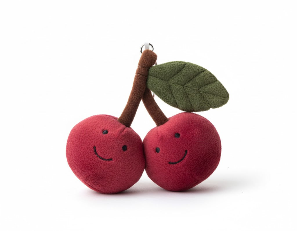 Peach Smiling Fruit Plush Toy