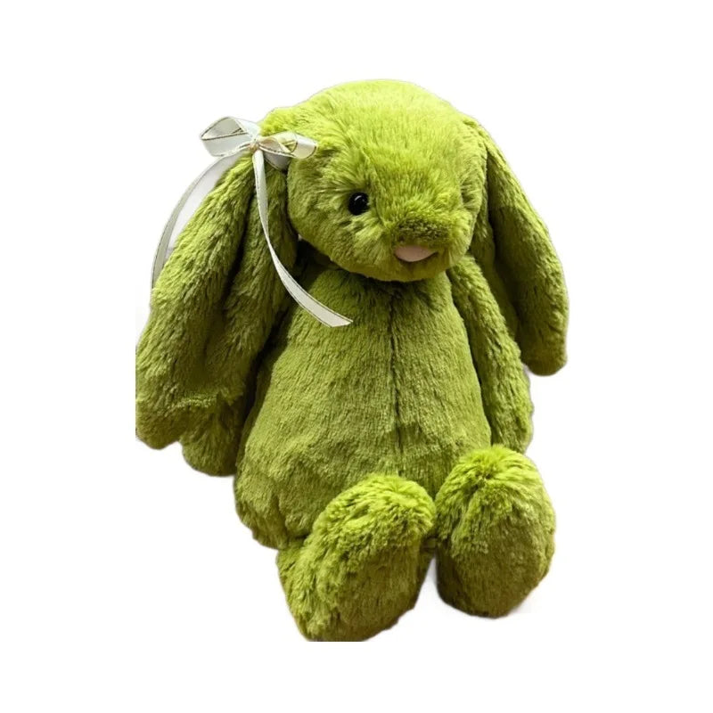 Jelly Cat Classic Shy Rabbit Plush Toy - Green Bonnie, 7-inch Interactive Pet Doll