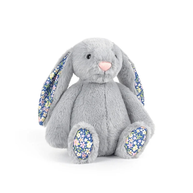 Cute Bonnie Rabbit Plush Toy: Floral Ears Stuffed Animal Doll for Kids