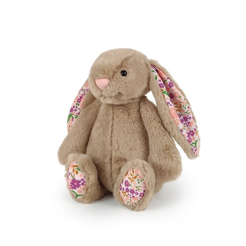 Cute Bonnie Rabbit Plush Toy: Floral Ears Stuffed Animal Doll for Kids