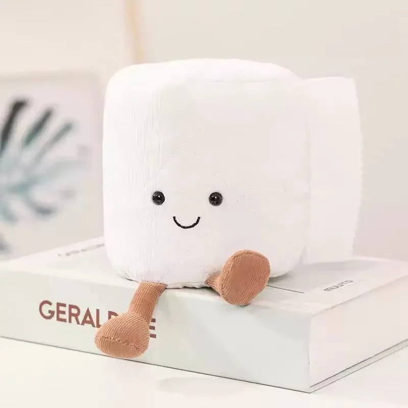 Jelly Cat Plush Toilet Roll Cover Doll - Fun Creative Novelty Gift Decor