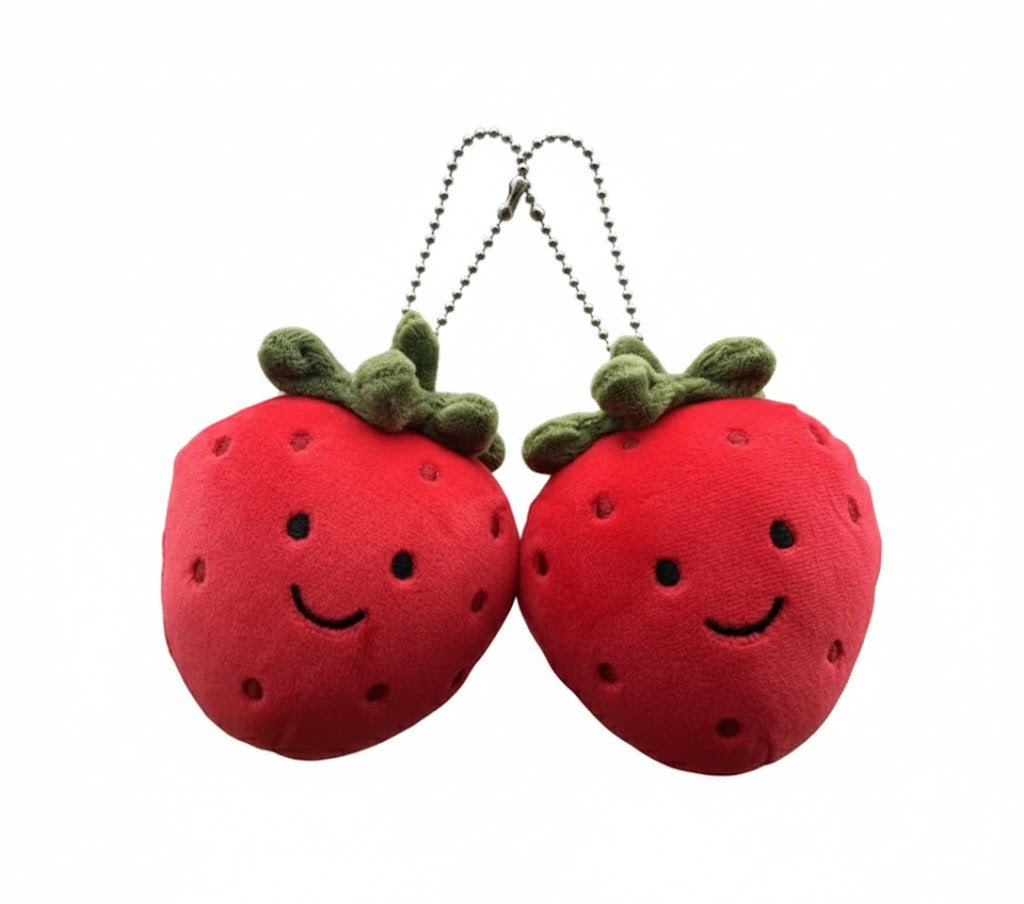 Peach Smiling Fruit Plush Toy