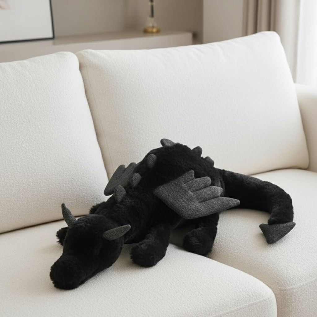 Onyx Dragon Plush Toy
